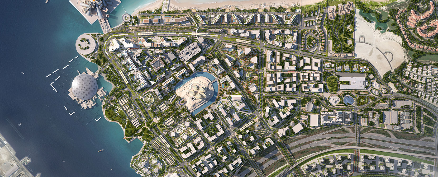 Saadiyat Cultural District, a vibrant hub of art, culture, and heriatge in Abu Dhabi